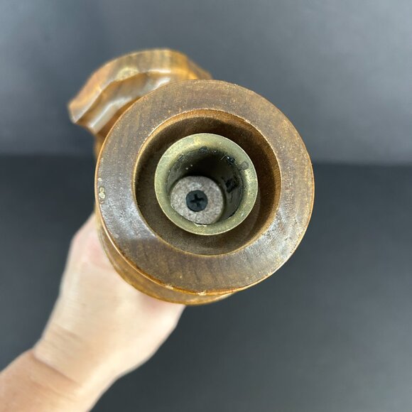 Vintage MCM Hand Turned Wood Candle Wall Sconce Farmhouse Boho Wall Decor 16" M - Picture 6 of 9